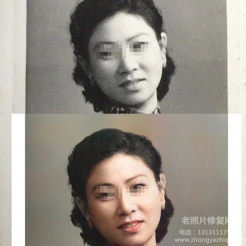 氧化褪色、發(fā)黃霉變老照片怎么修復(fù)翻新上色，老照片高清精修步驟